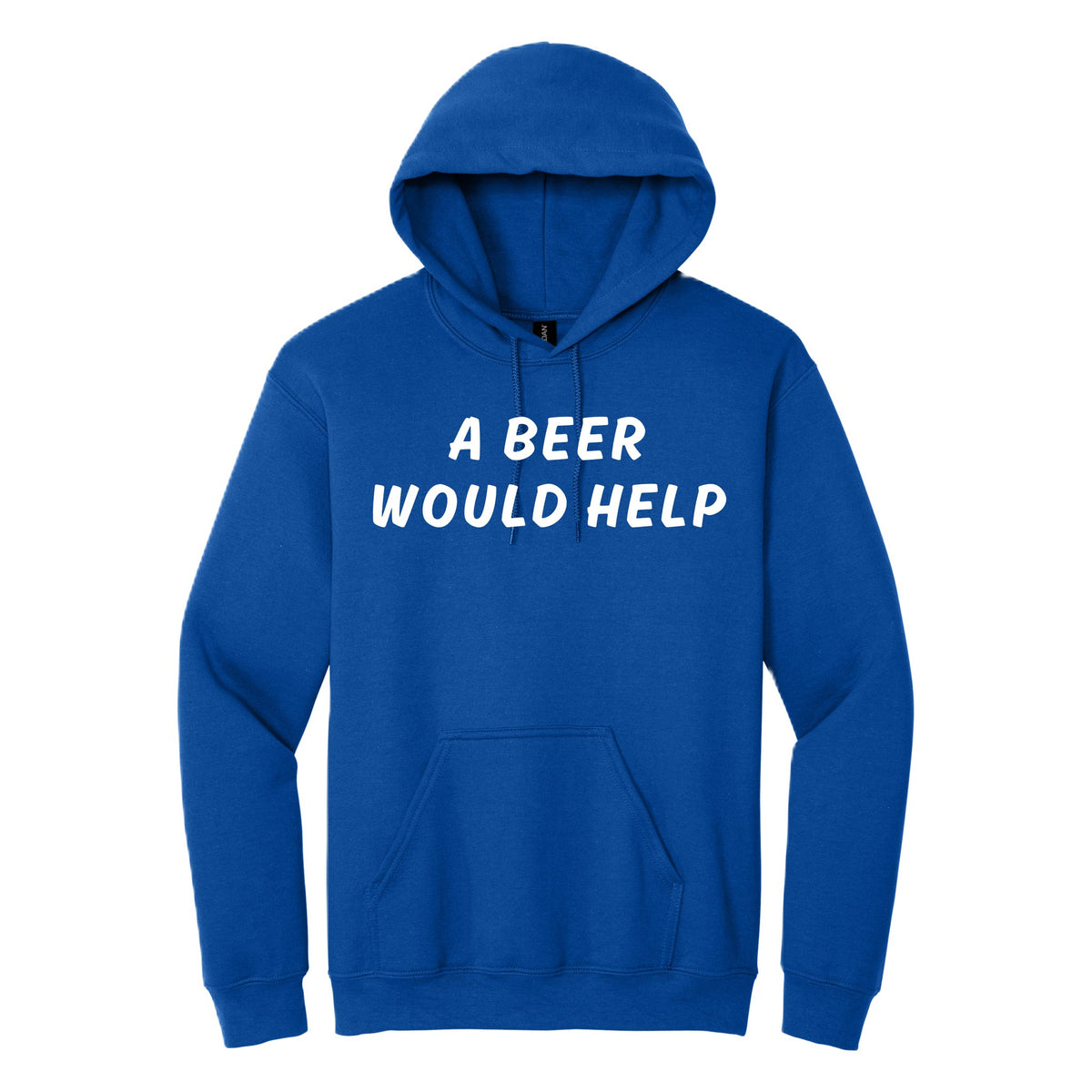 A Beer Would Help hoodie - Royal Blue