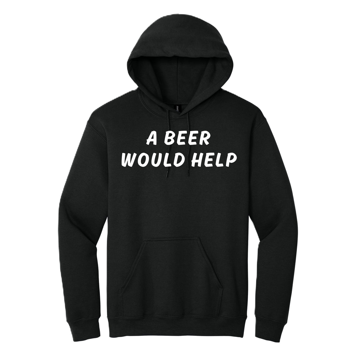 A Beer Would Help hoodie - Black