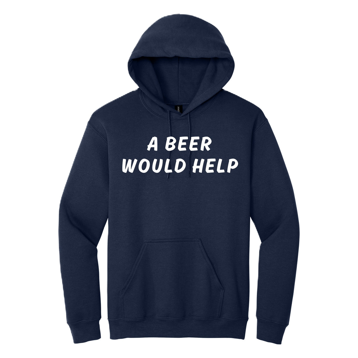 A Beer Would Help hoodie - Navy
