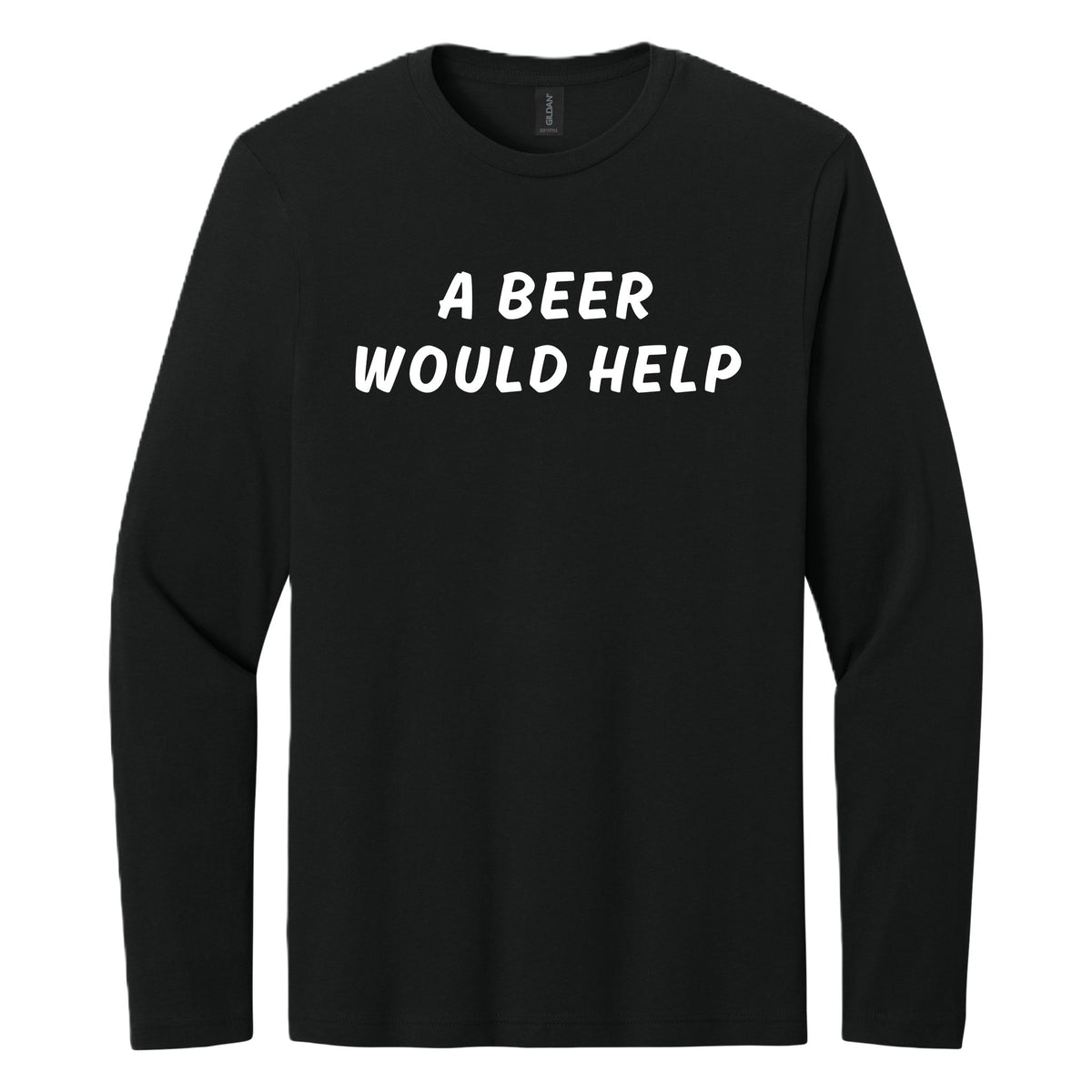 A Beer Would Help long sleeve shirt - Black