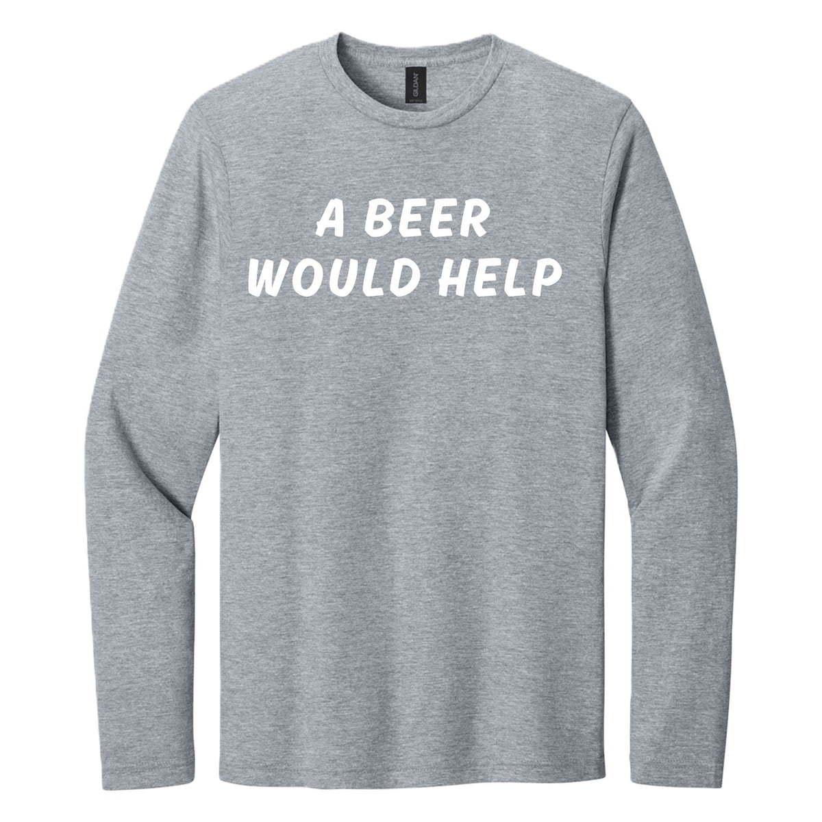 A Beer Would Help long sleeve shirt - Sport Gray