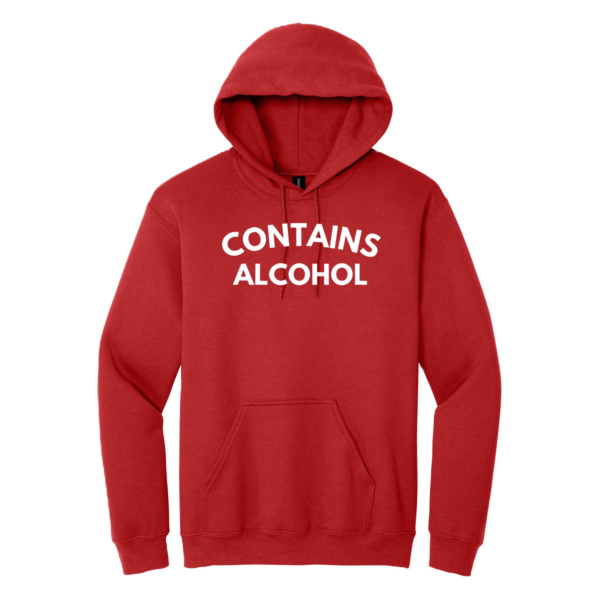 Contains Alcohol hoodie - Red