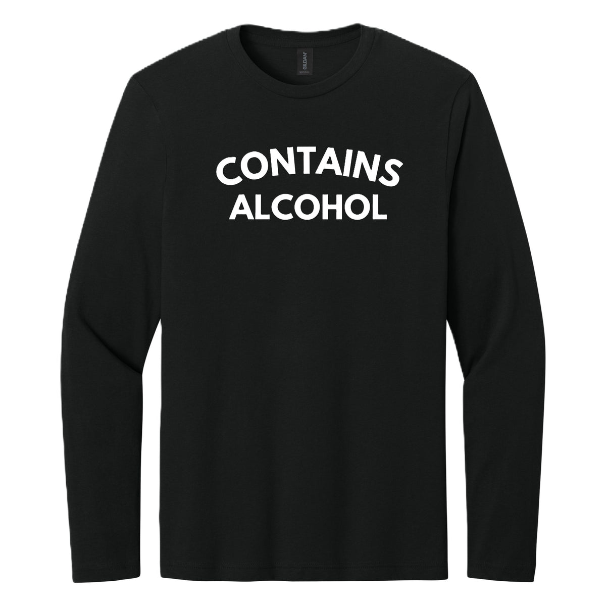 Contains Alcohol long sleeve shirt - Black