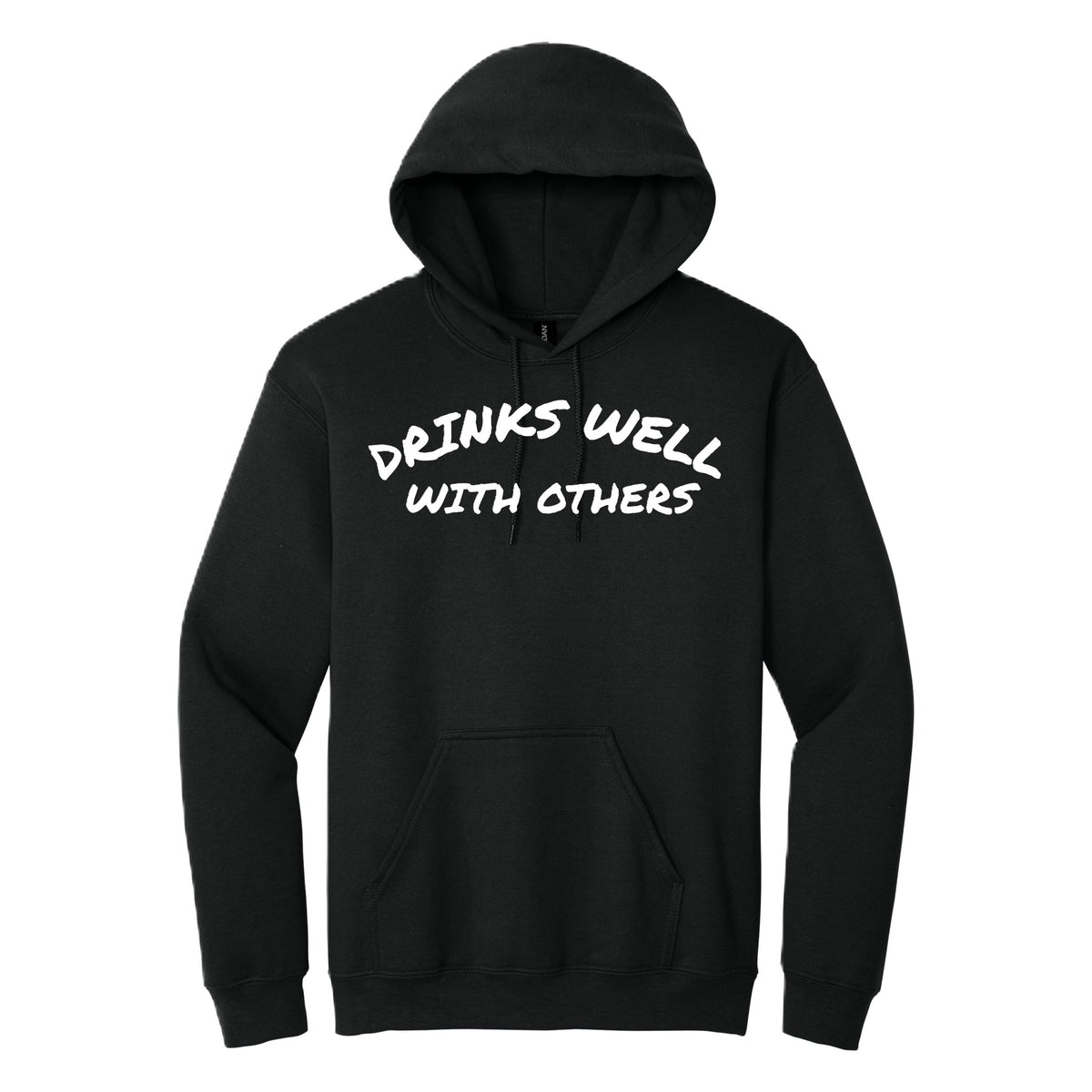 Drinks Well With Others hoodie - Black