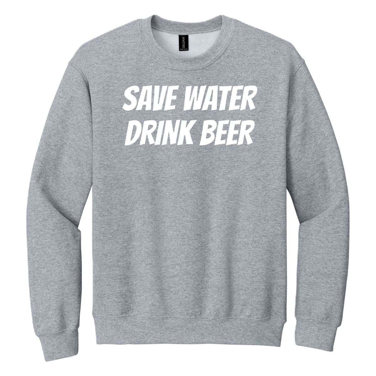 Save Water, Drink Beer crewneck sweatshirt - Sport Gray