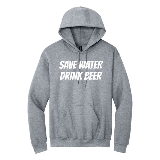 Save Water, Drink Beer hoodie - Sport Gray