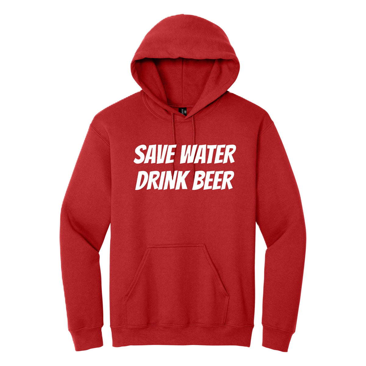 Save Water, Drink Beer hoodie - Red